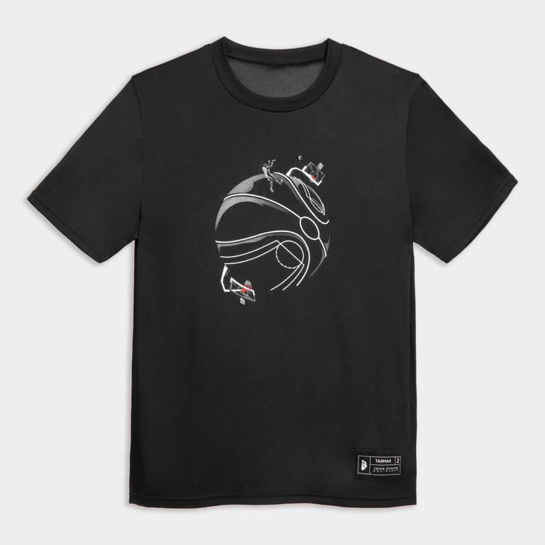 Kids' Basketball T-Shirt / Jersey TS500 Fast - Black