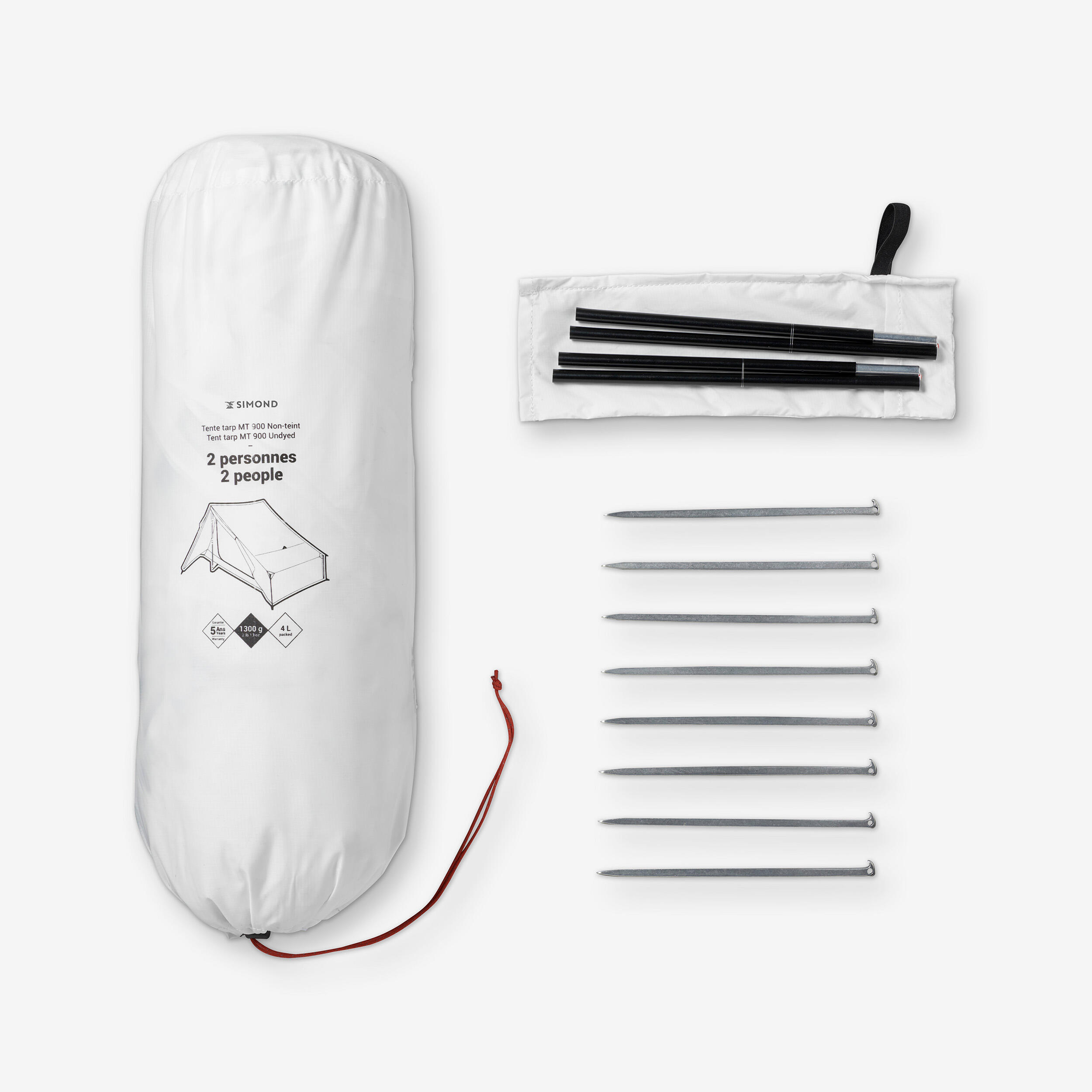 2-person trekking tarp tent MT900, ultralight and compact 4/31