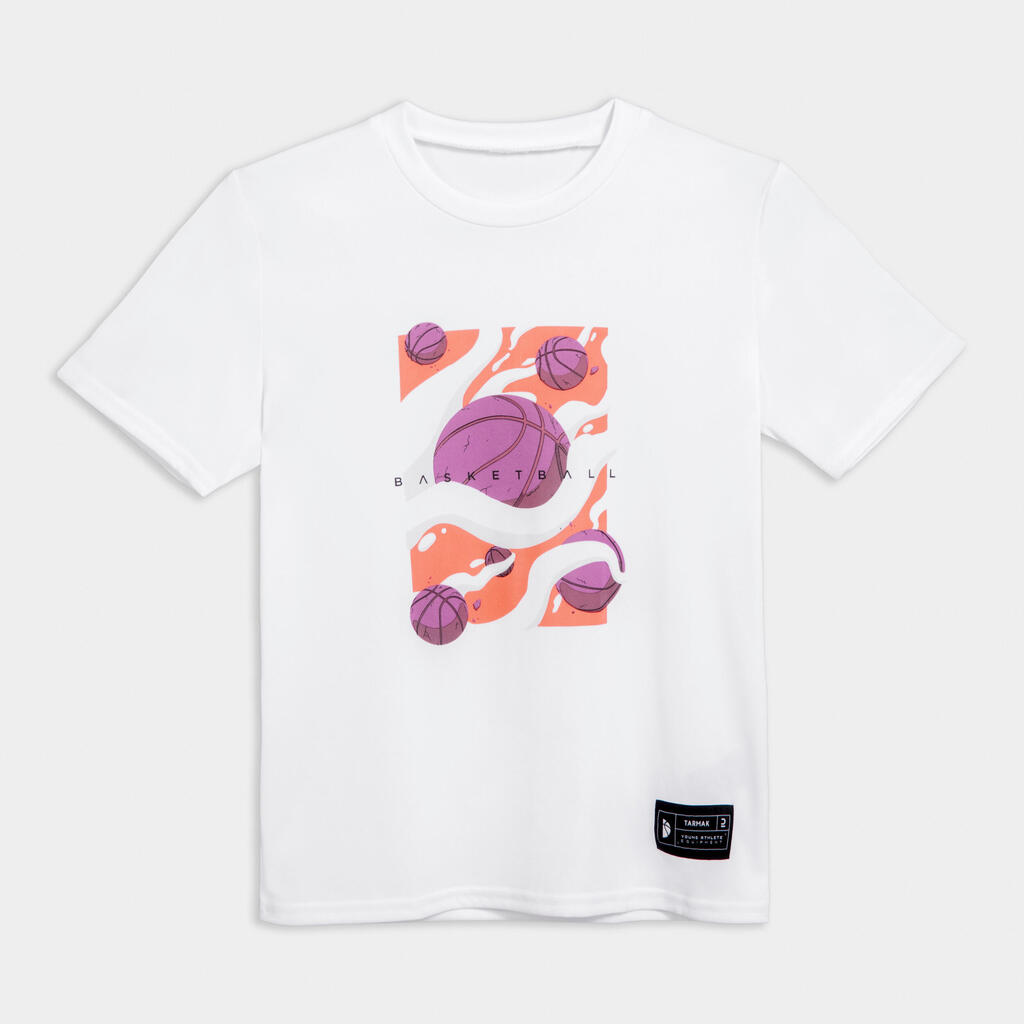 Kids' Basketball T-Shirt / Jersey TS500 Fast - Black