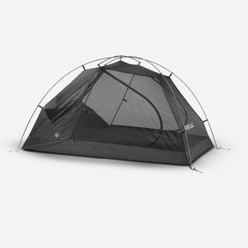 Šator za treking s kupolom MT500 Mesh za 2 osobe - sivi