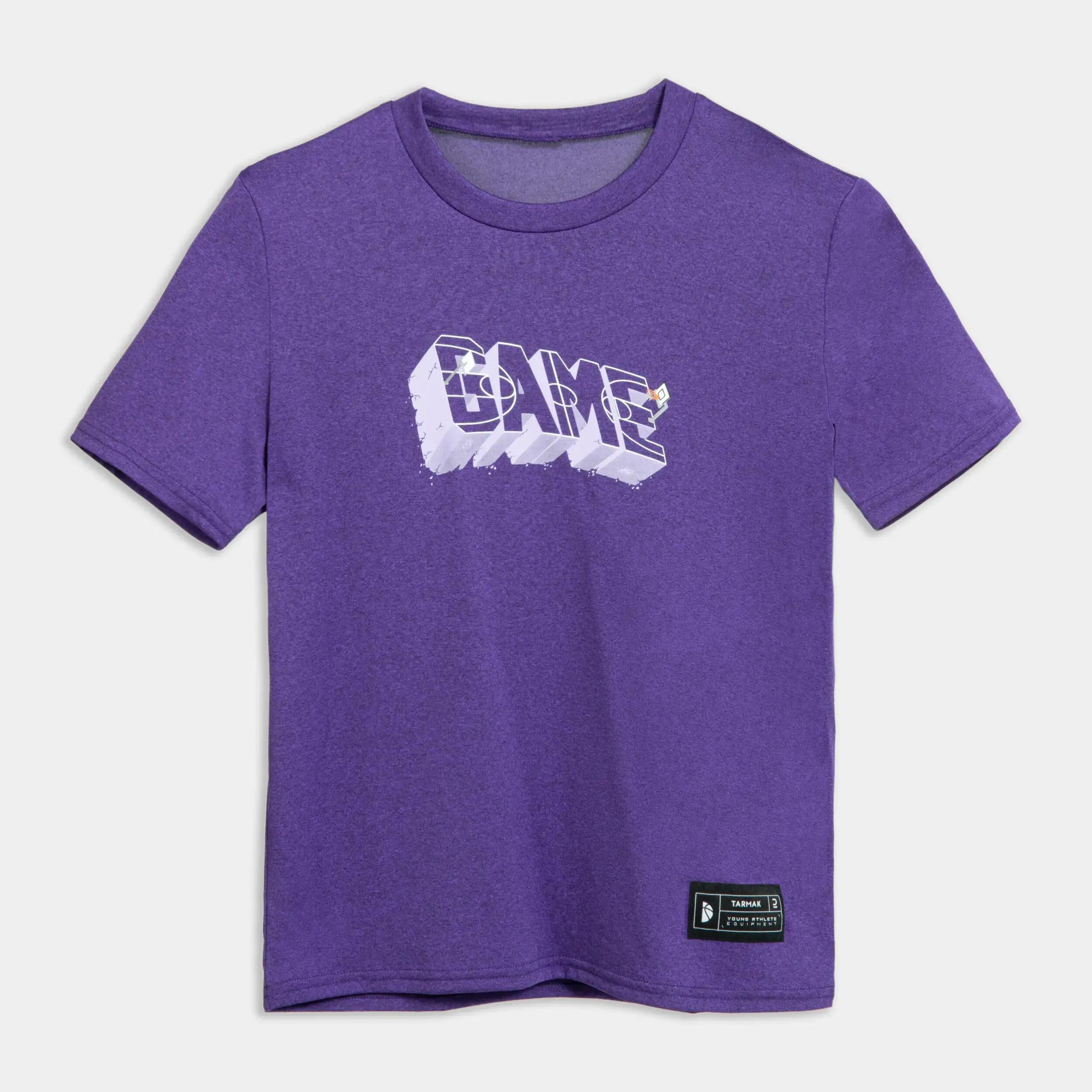 Kids' Basketball T-Shirt / Jersey TS500 Fast - Purple 5/6