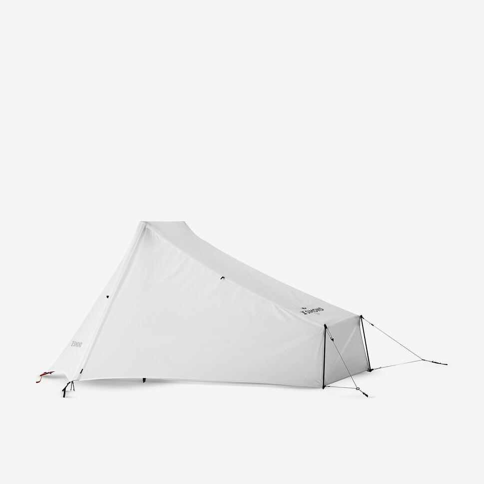Trekking Tarp Tent 1 person MT900 Minimal Editions Undyed FORCLAZ