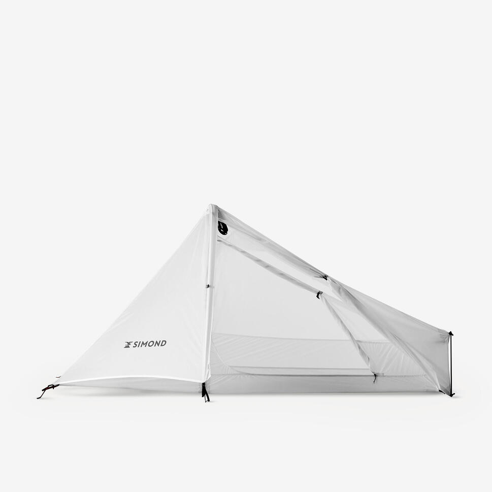 Trekking Tarp Tent 1 person MT900 Minimal Editions Undyed FORCLAZ