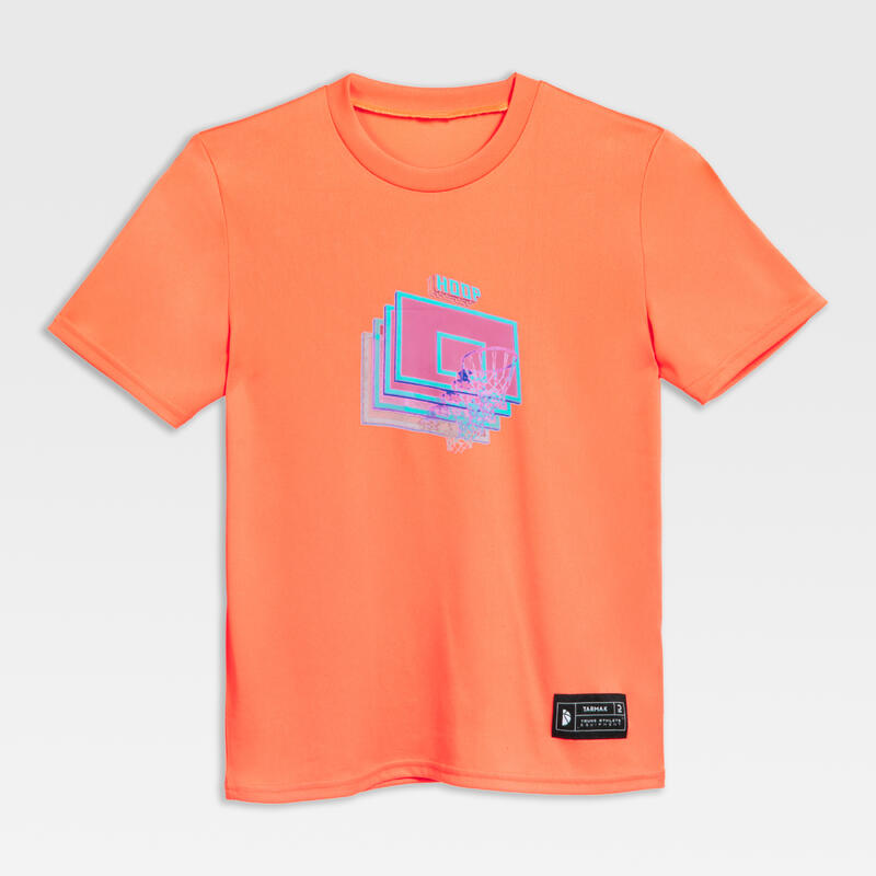 Dětské basketbalové tričko TS500 Fast oranžové 