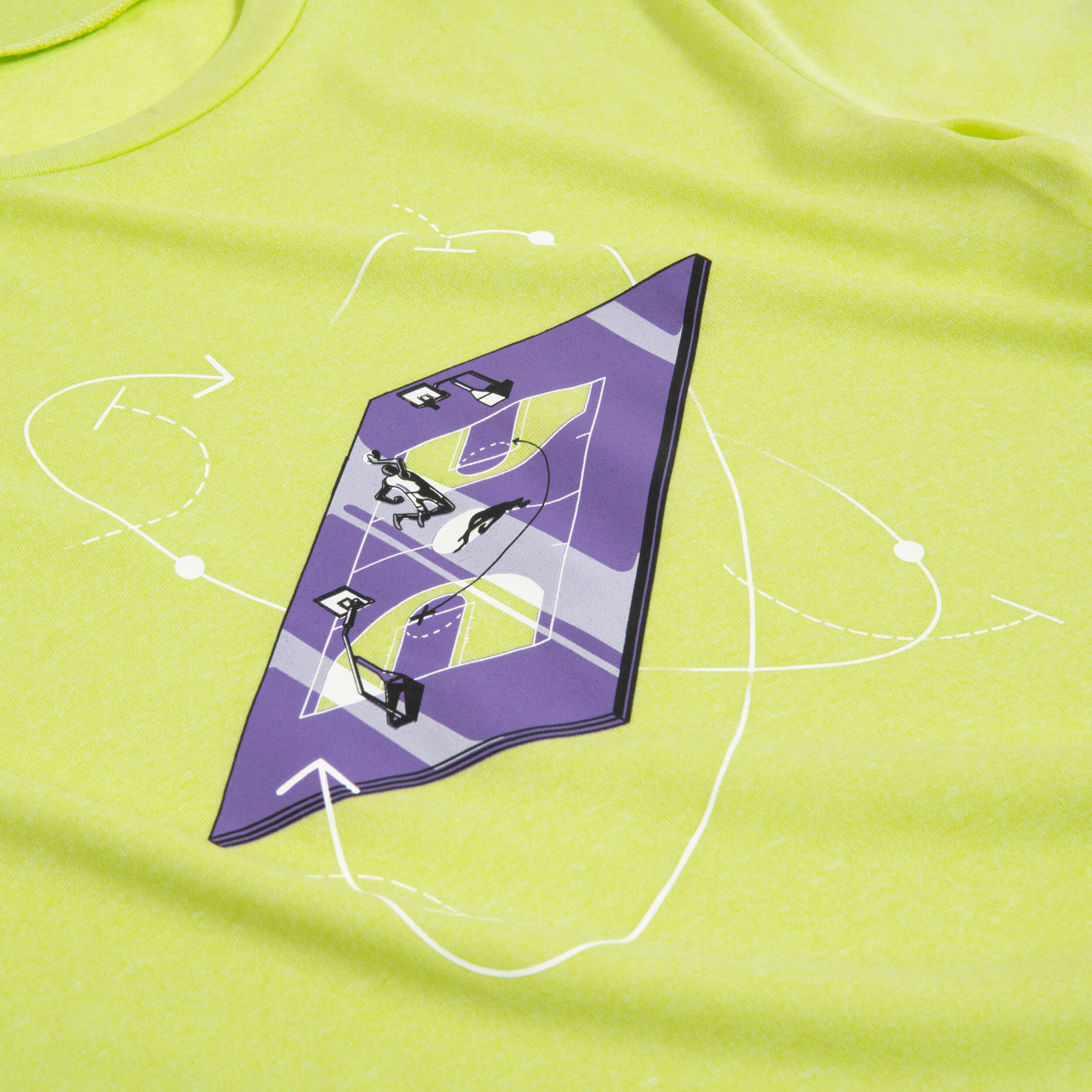Kids' Basketball T-Shirt / Jersey TS500 Fast - Lime 6/6