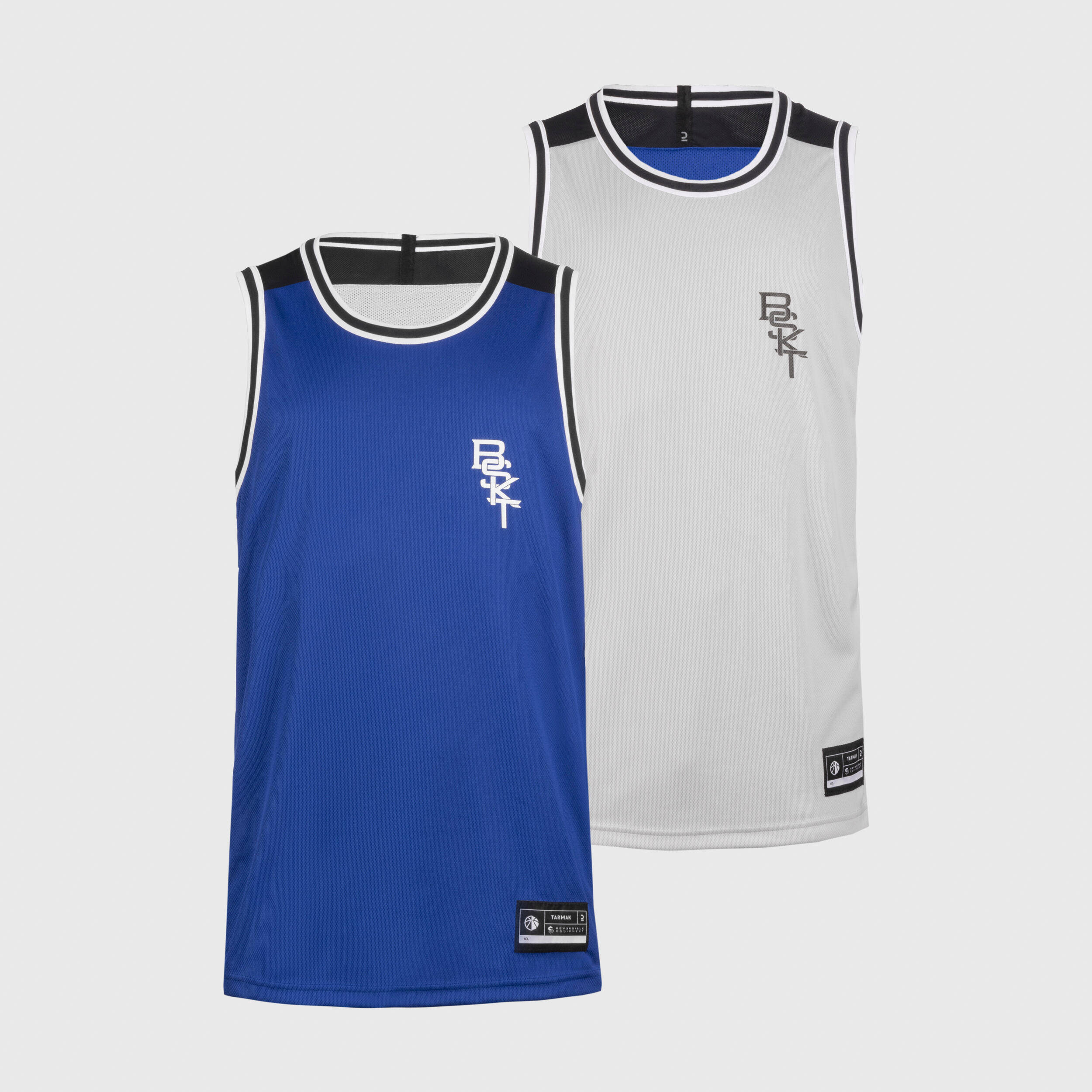 Unisex Basketball Tank Top Reversible T500 - Blue -  3