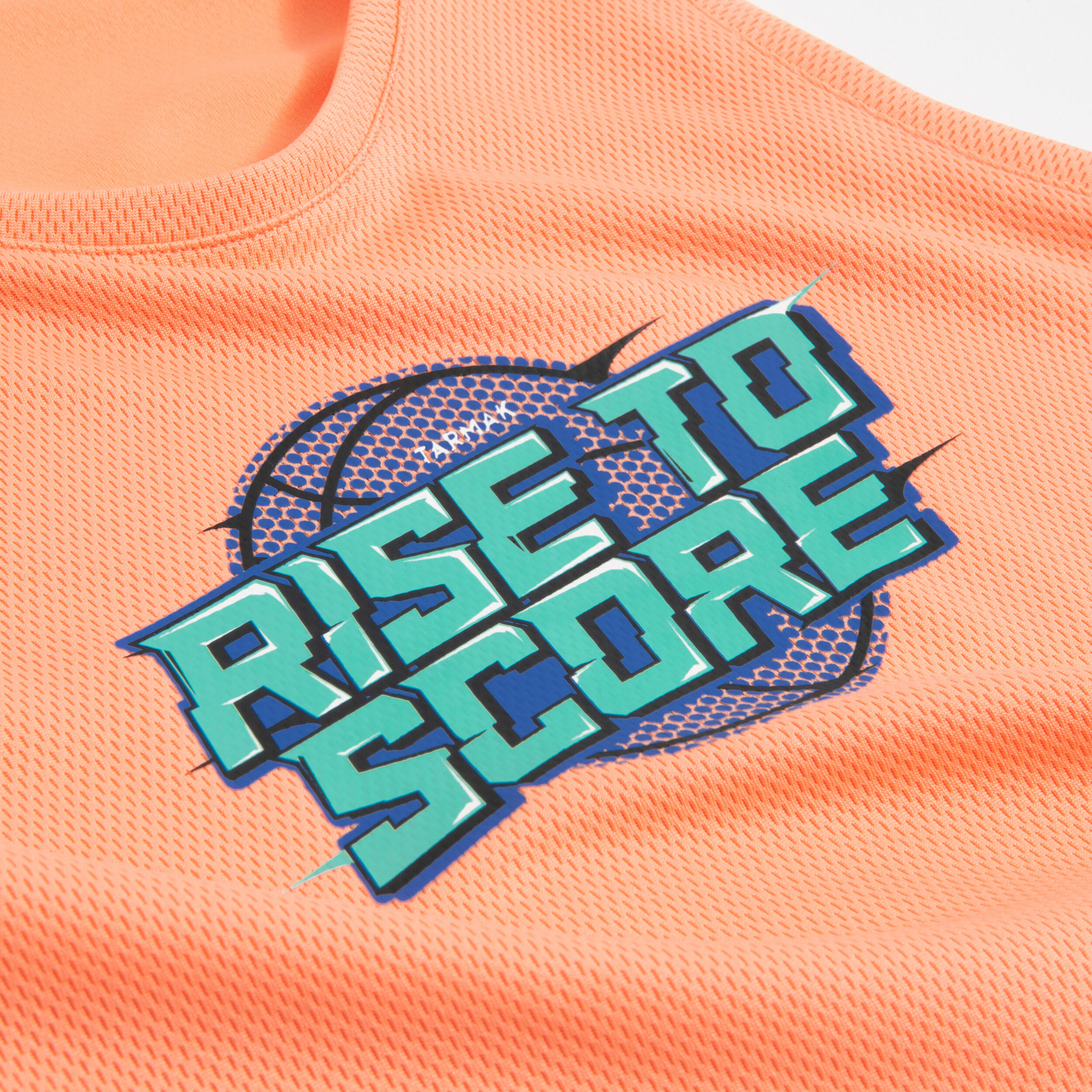 Kids' Sleeveless Basketball Jersey T500 - Orange 6/7