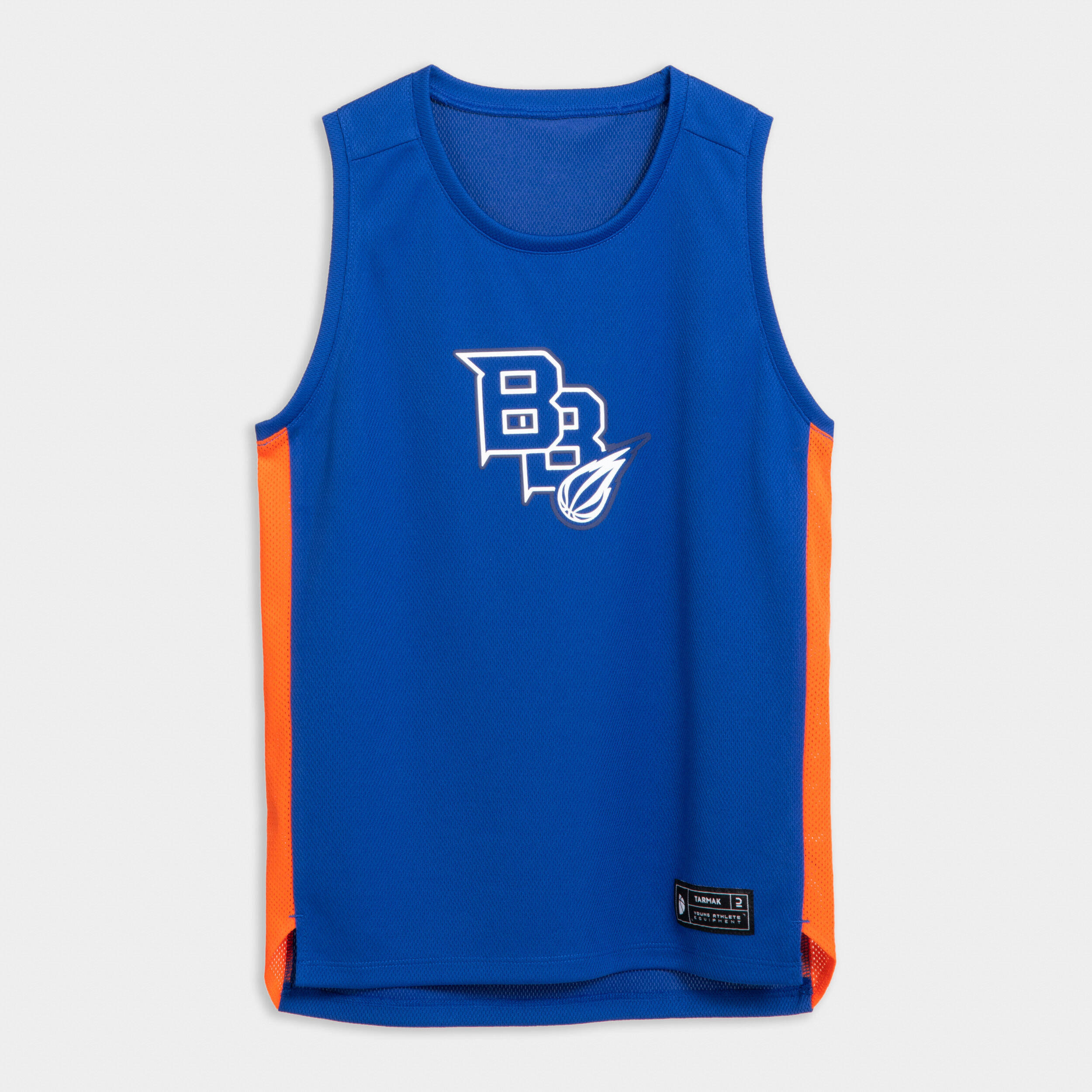 Kids' Sleeveless Basketball Jersey T500 - Blue -  5