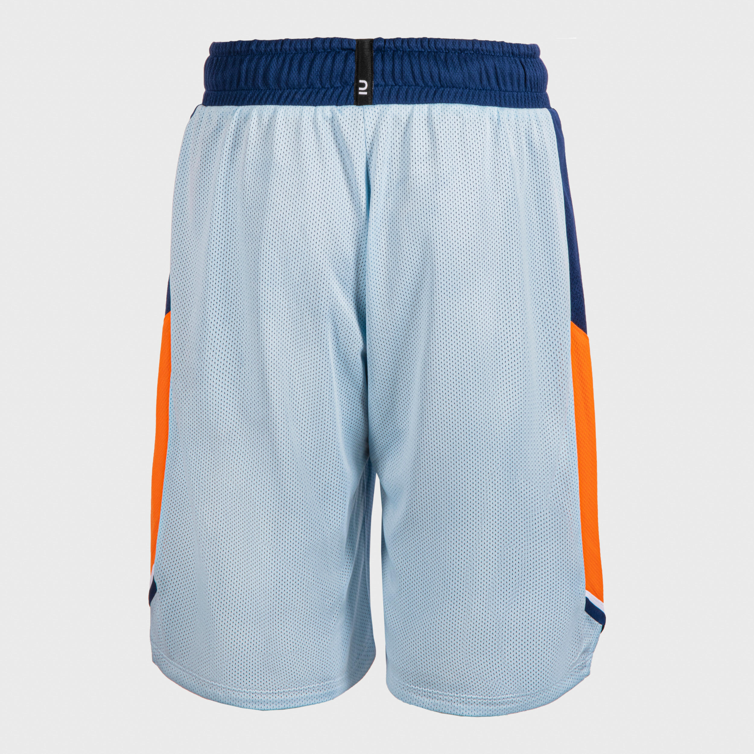 Kids' Reversible Basketball Shorts SH500R - Light Blue/Navy 7/11