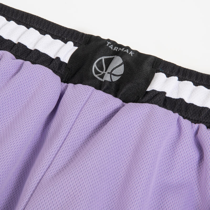 Damen/Herren Basketball Shorts wendbar - SH500R violett/lila