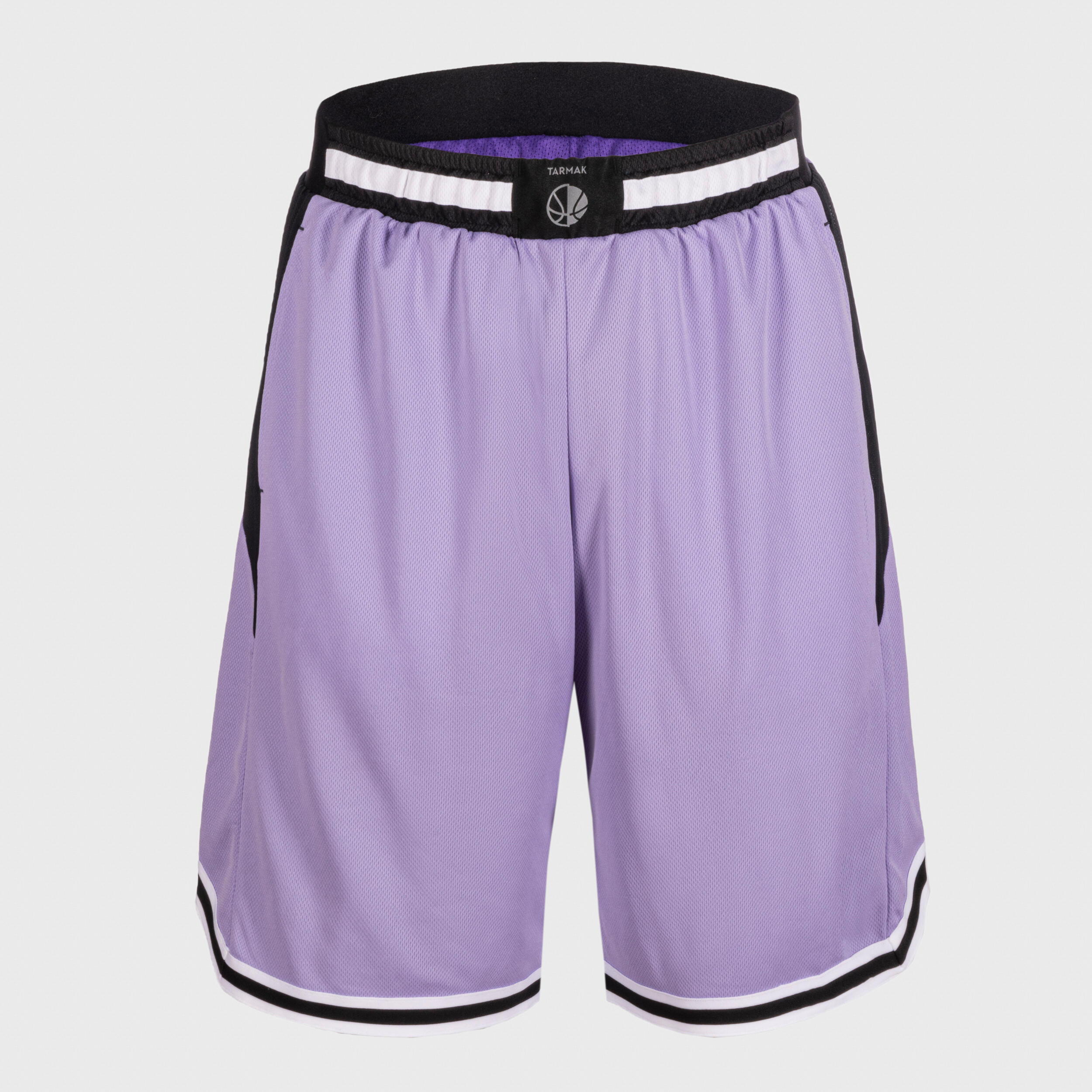 Men's/Women's Reversible Basketball Shorts SH500R - Purple/Lilac 5/11