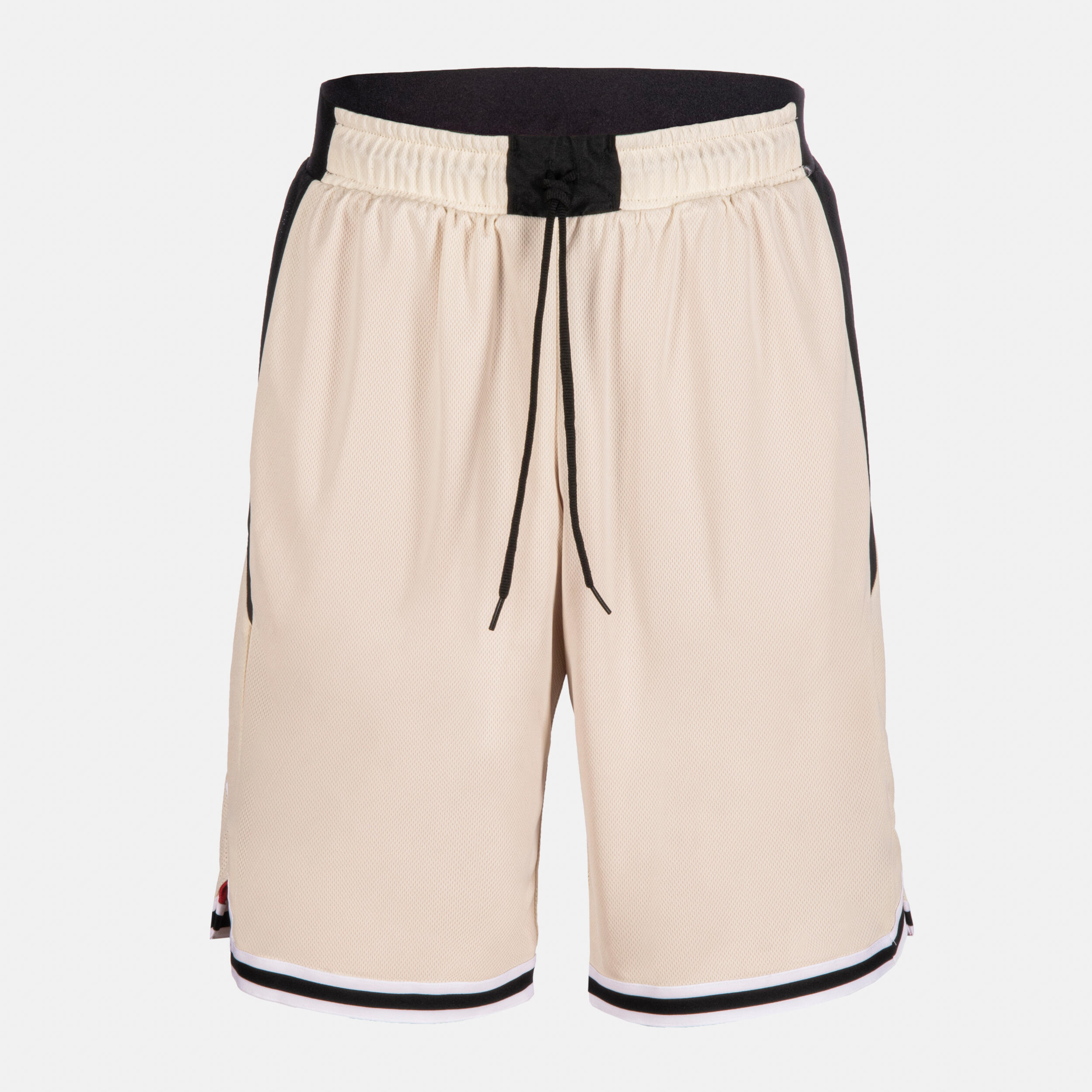 SHORT BASKETBALL REVERSIBLE HOMME FEMME SH500R ROUGE BEIGE