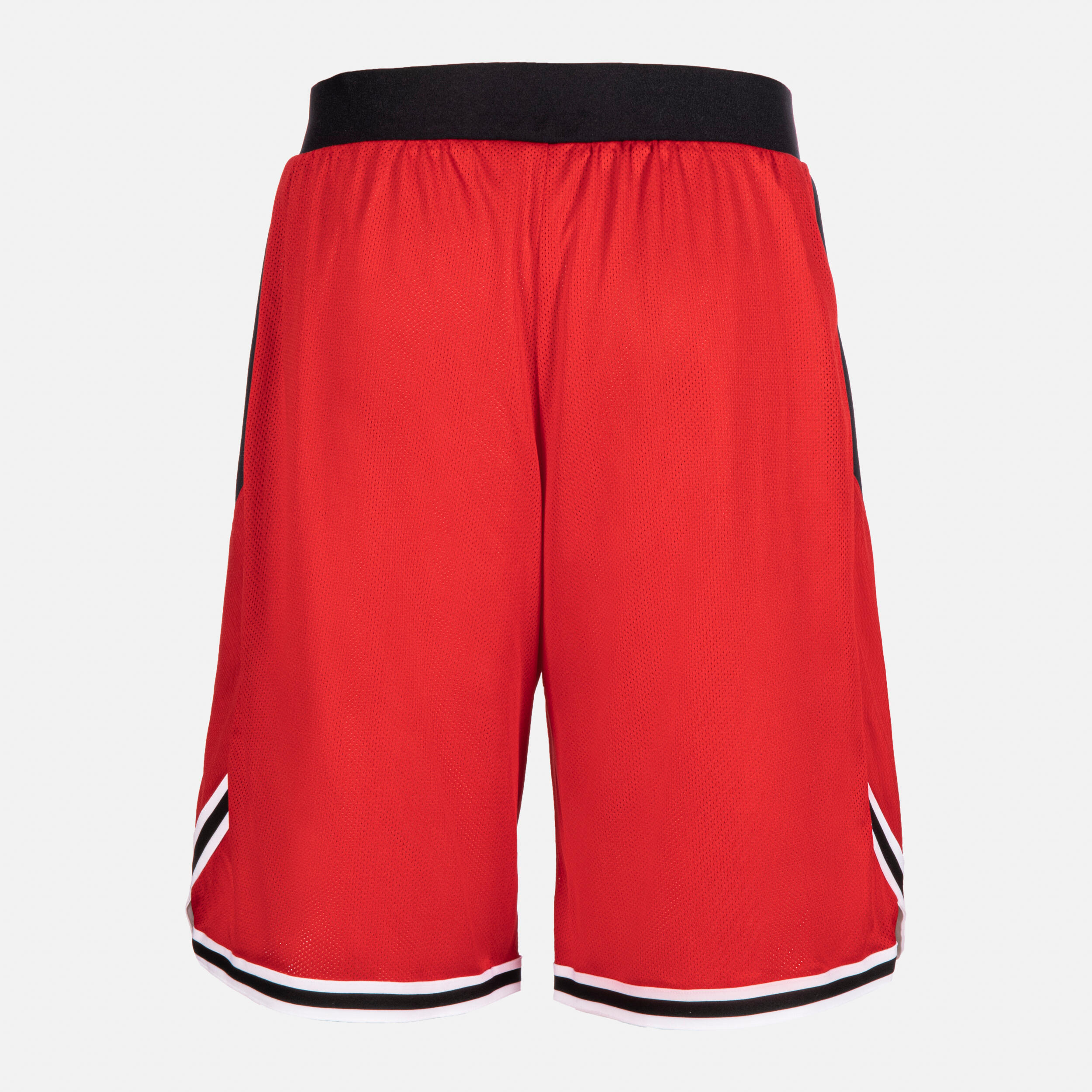 SHORT BASKETBALL REVERSIBLE HOMME FEMME SH500R ROUGE BEIGE