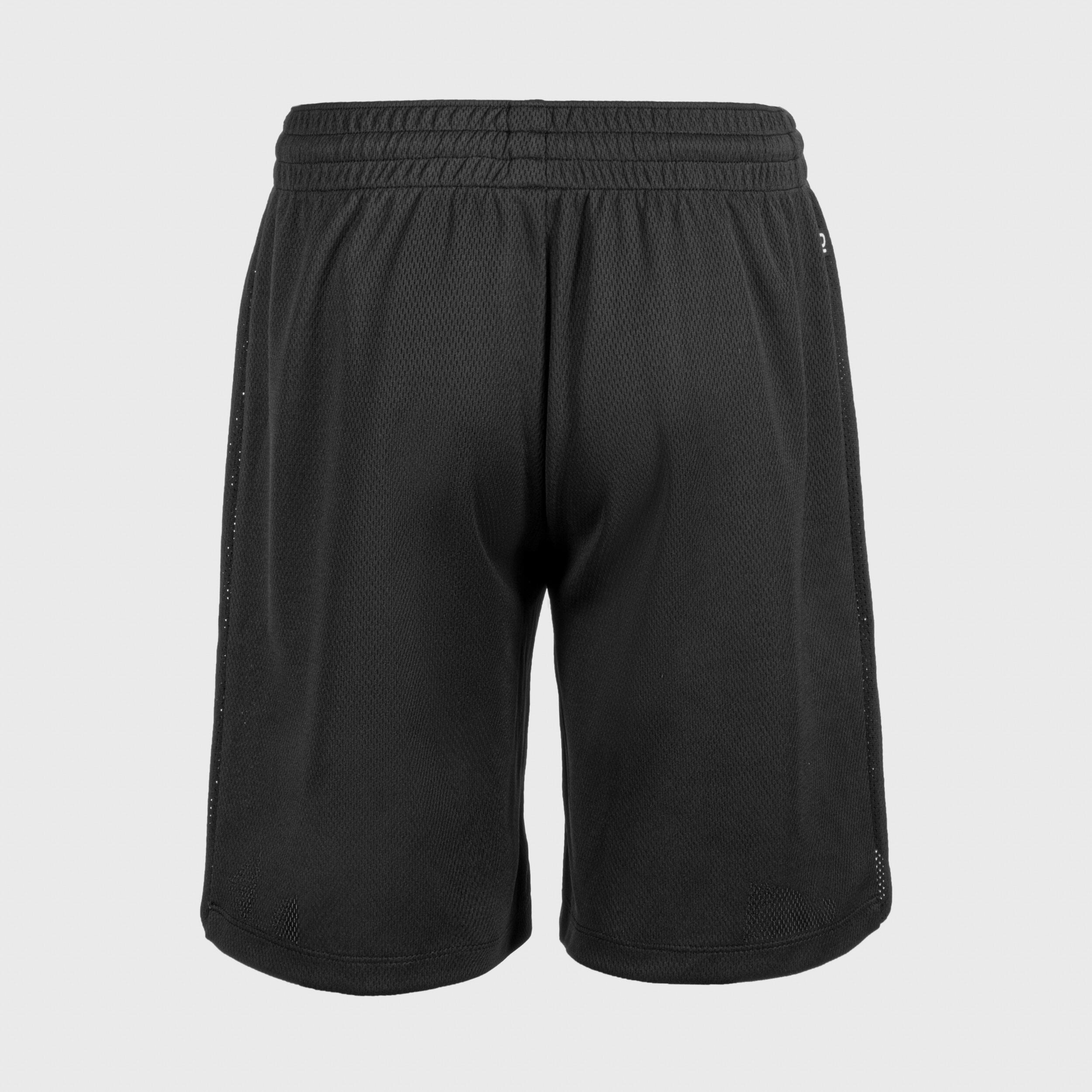 SHORT DE BALONCESTO NIÑOS - SH500 NEGRO 10/12