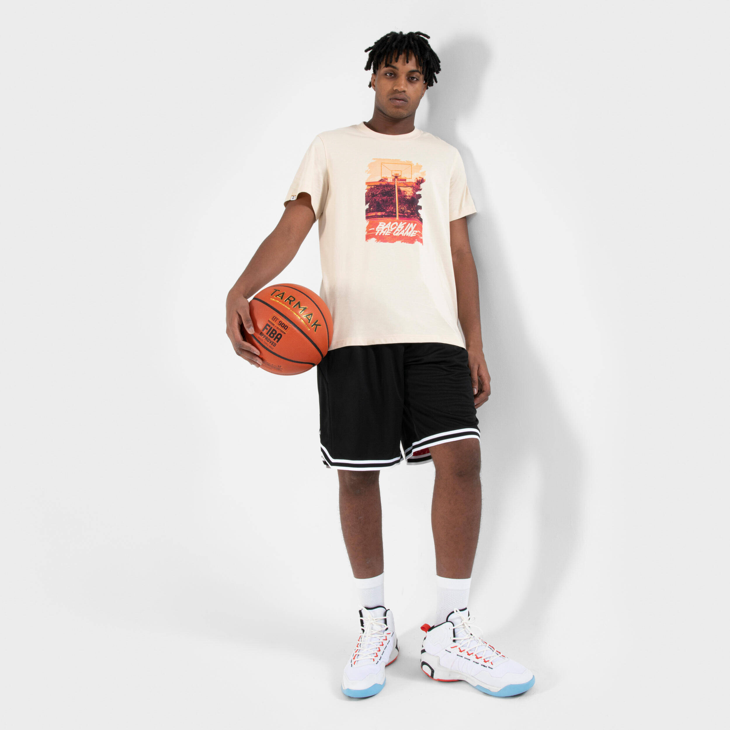 Men's/Women's Basketball T-Shirt/Jersey TS500 Signature - Beige -  5