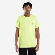 T-SHIRT / CAMISOLA DE BASQUETEBOL TS500 SIGNATURE ADULTO LIMÃO