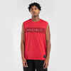 Men's/Women's Sleeveless Basketball Jersey TS500 - Red