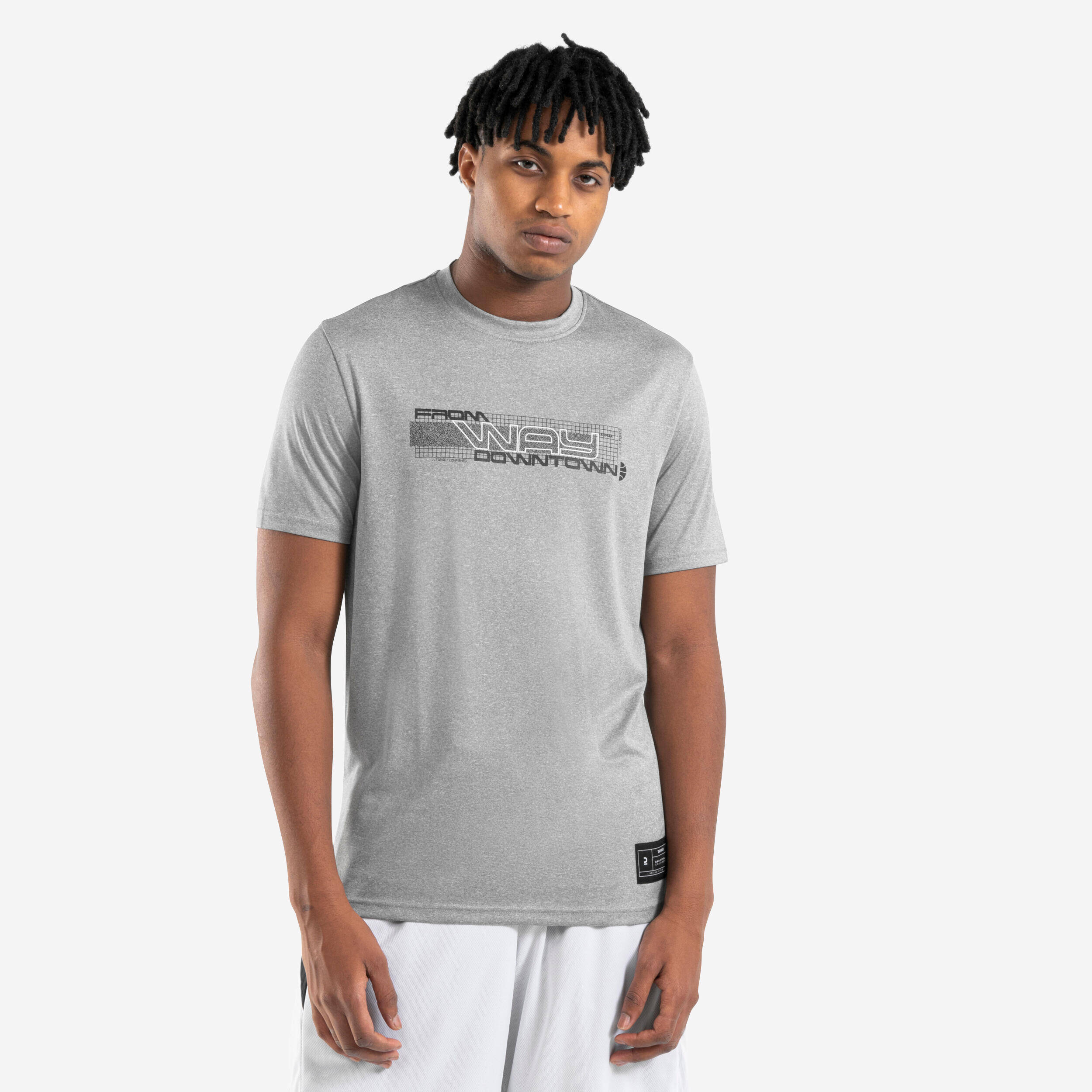 Men's/Women's Basketball T-Shirt/Jersey TS500 Fast - Grey -  1