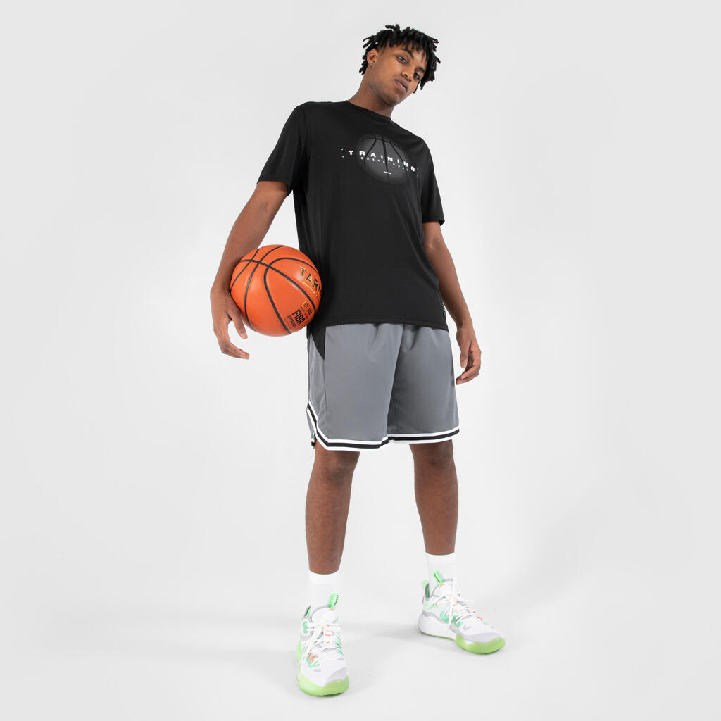 T-SHIRT / MAILLOT BASKETBALL HOMME/FEMME - TS500 FAST NOIR