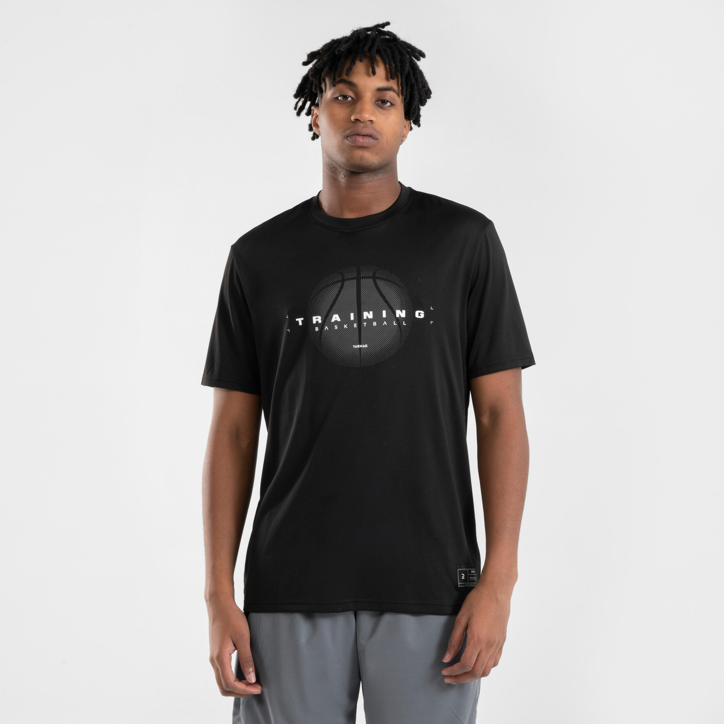 Men s Basketball T Shirt TS 500 Black