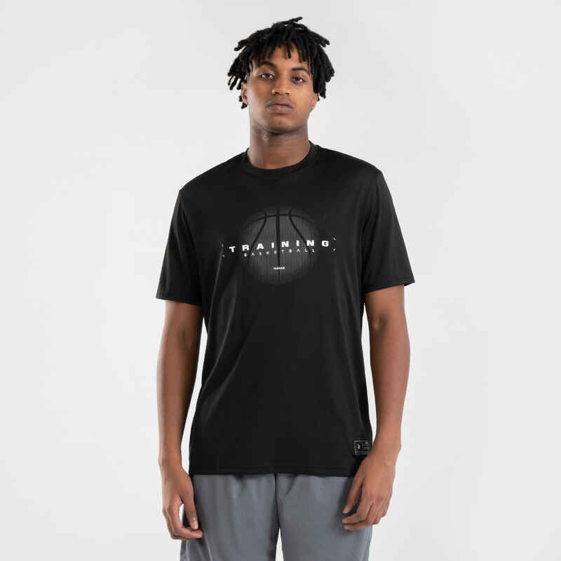 Men's/Women's Basketball T-Shirt/Jersey TS500 Fast - Black - Decathlon