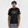 男女通用款籃球T恤／運動衫TS500 Fast－黑色