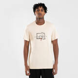 Men's/Women's Basketball T-Shirt/Jersey TS500 Signature - Beige