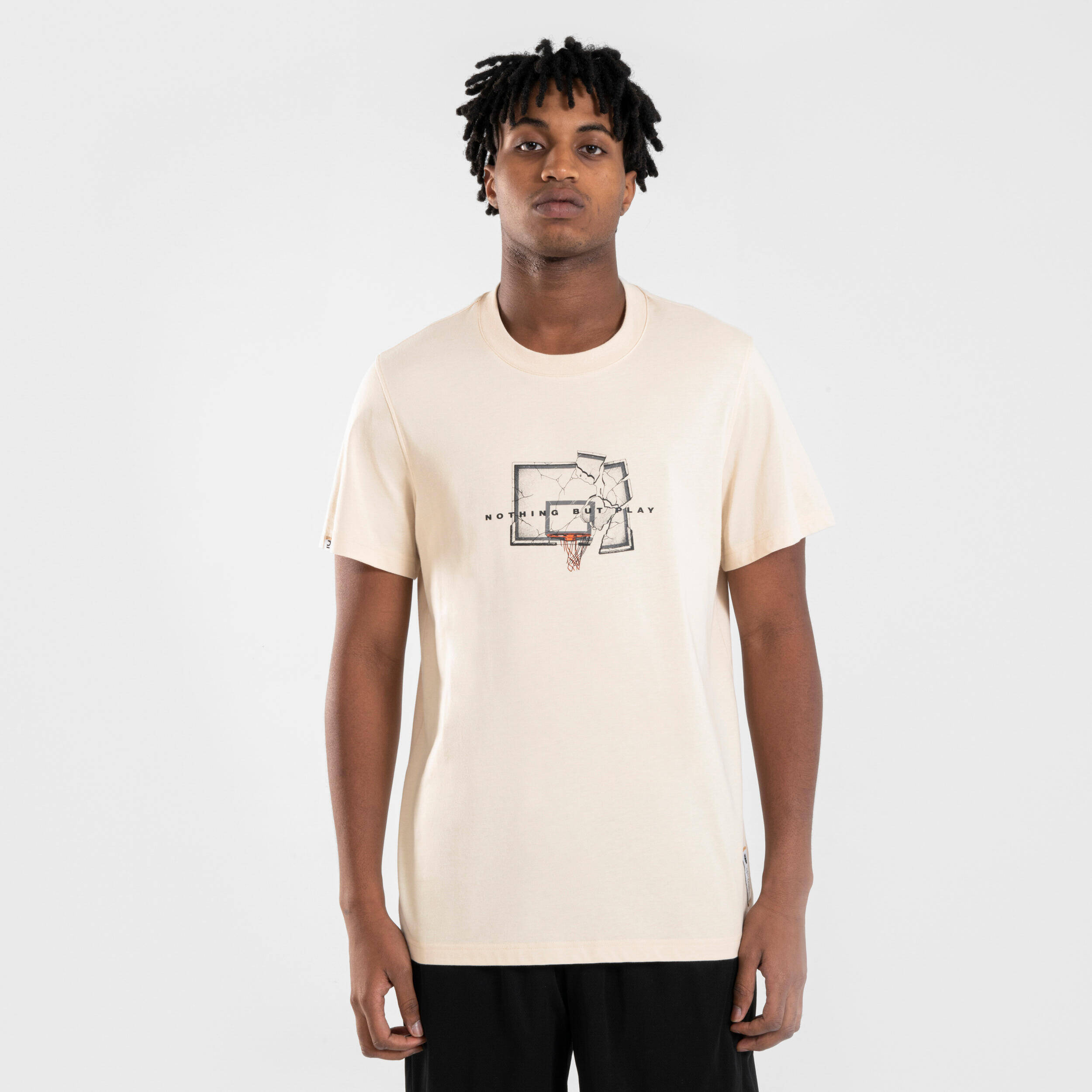 Men's/Women's Basketball T-Shirt/Jersey TS500 Signature - Beige -  1