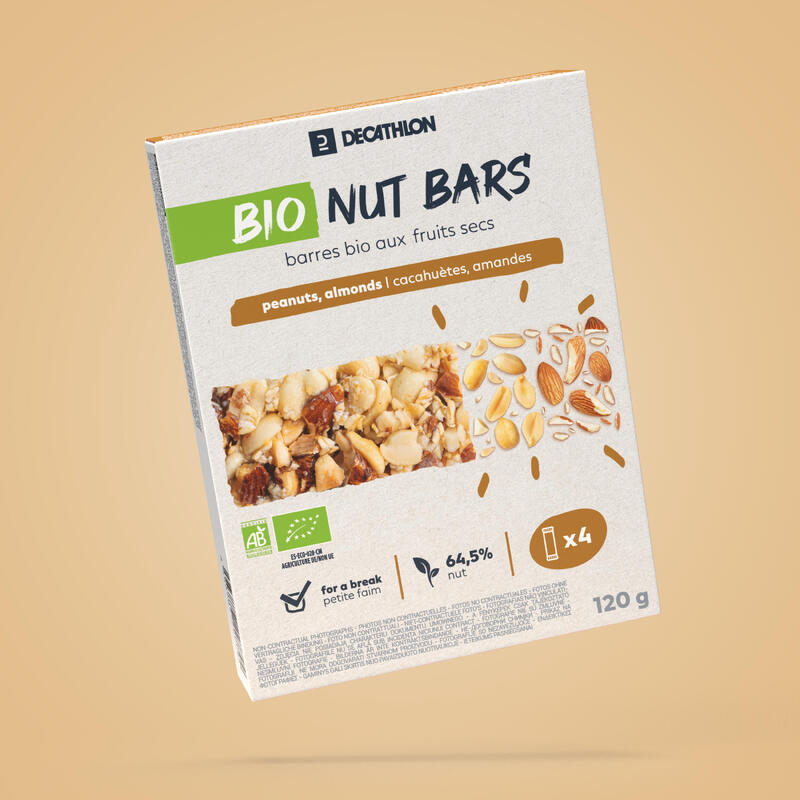 PEANUT AND ALMOND BARS x4 Decathlon