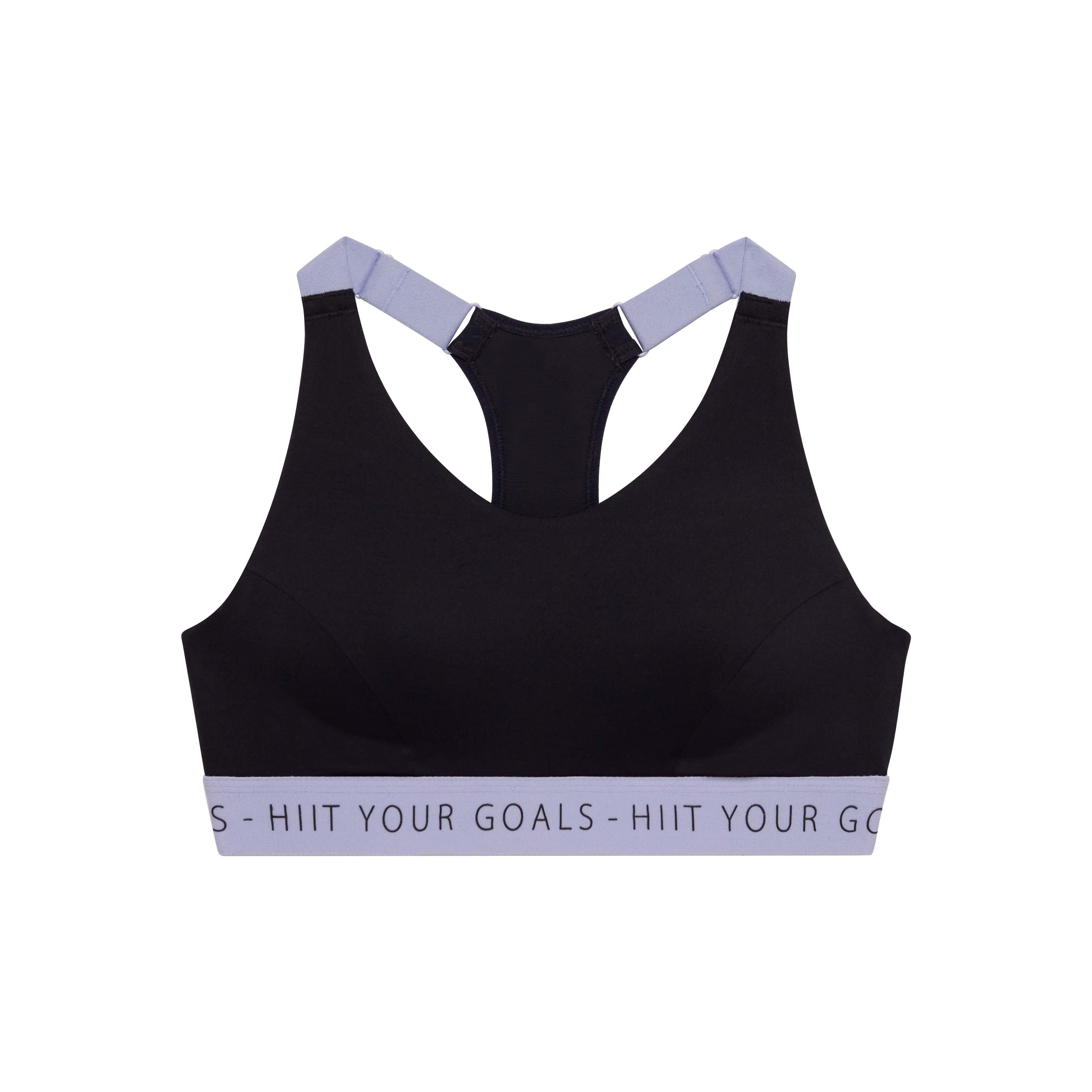 Women's High Support Adjustable Sports Bra with Cups - DECATHLON