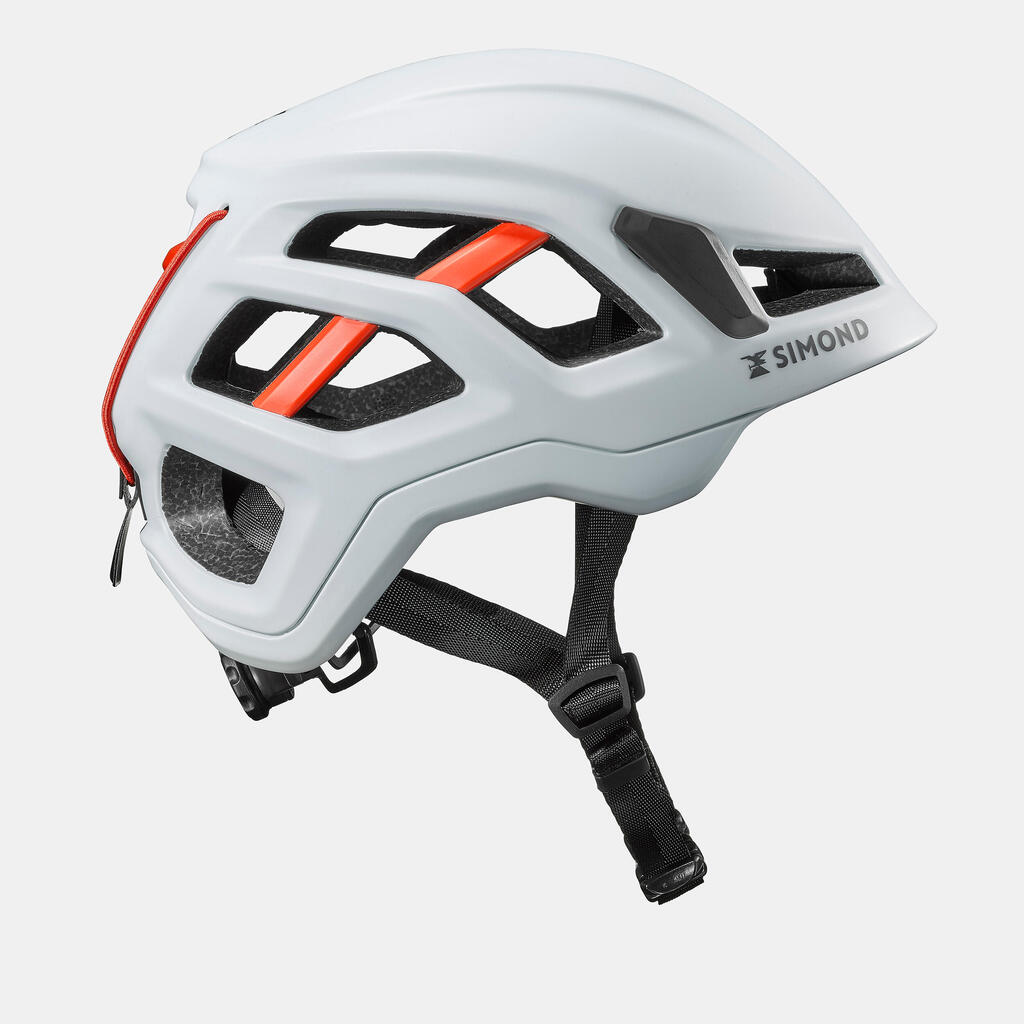 CASCO ESCALADA Y ALPINISMO EDGE BLANCO/ROJO