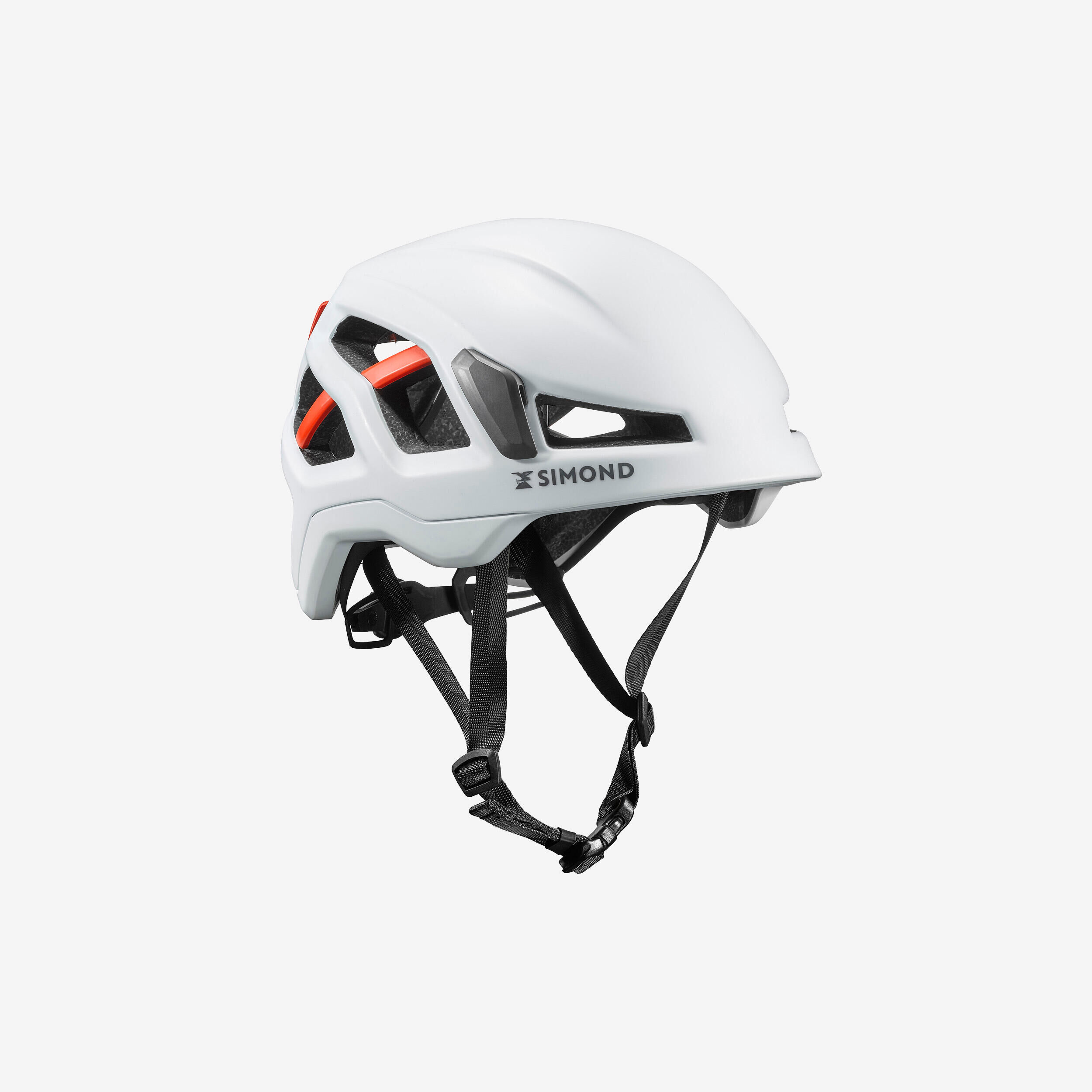 SIMOND CLIMBING AND MOUNTAINEERING HELMET - EDGE WHITE/RED