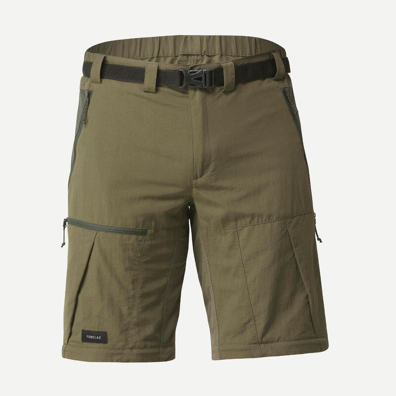 Pantaloni modulabili trekking uomo MT500 verde oliva