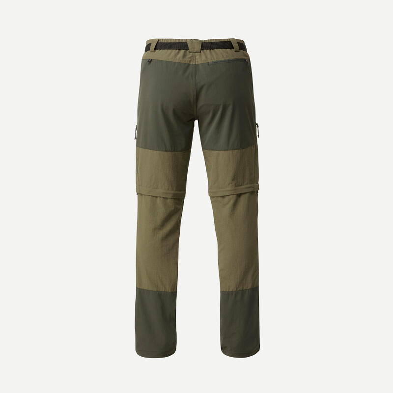 Pantalon Modulabil Rezistent Trekking la munte MT500 Kaki Bărbați