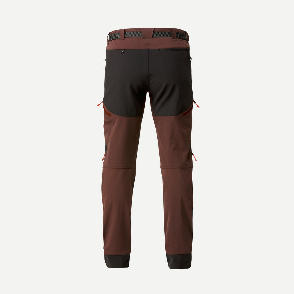 PANTALÓN PERLANTE SENDERISMO HOMBRE MT900 GRIS