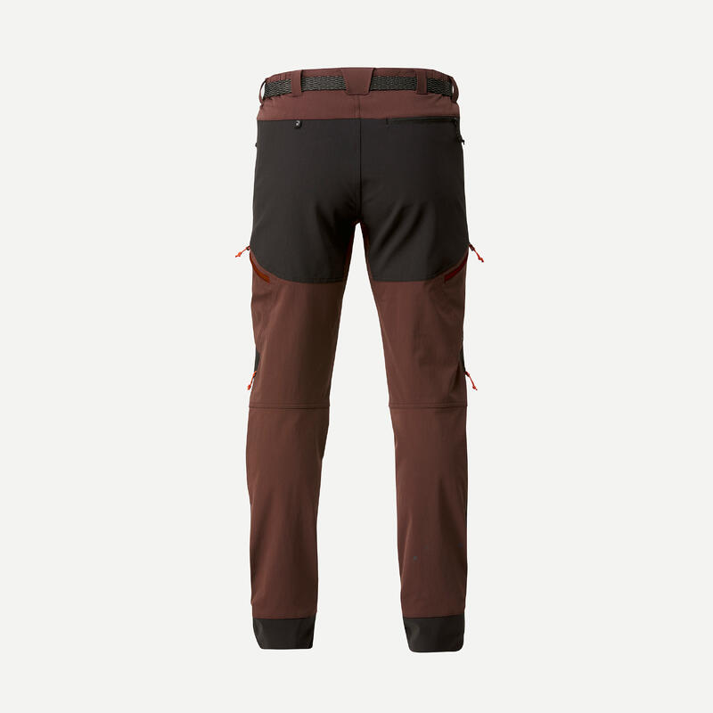 Pantalon de trek montagne déperlant et coupe-vent Homme - MT900