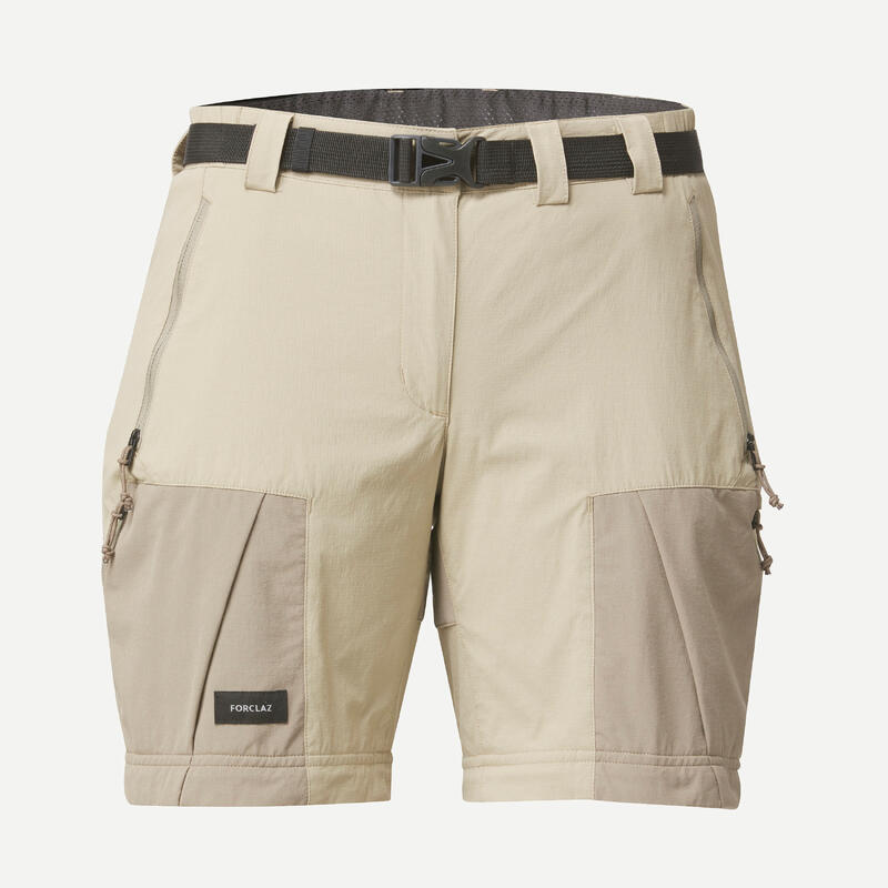 Kadın Outdoor Trekking Modüler Pantolon - Bej - MT500