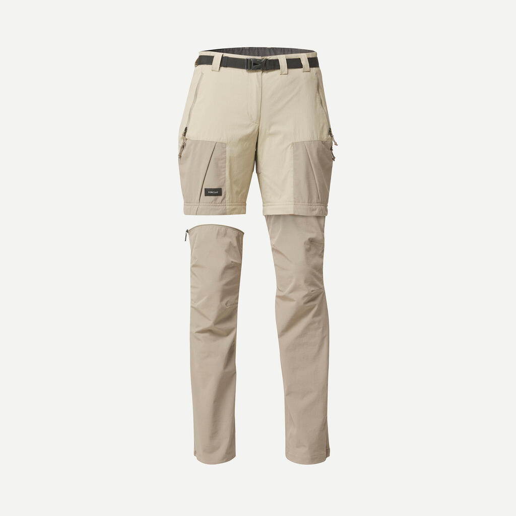 Pantalone za treking MT500 s rajsferšlusom ženske 