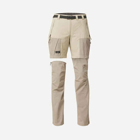 Women's Mountain Trekking 2-in-1 Zip-Off Trousers MT500