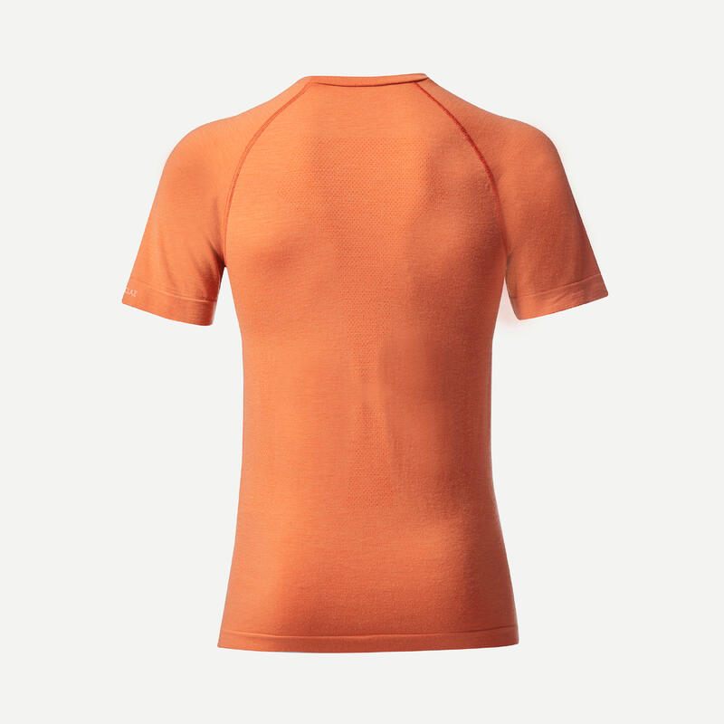 Seamless trekkingshirt met korte mouwen voor heren MT900 merinowol