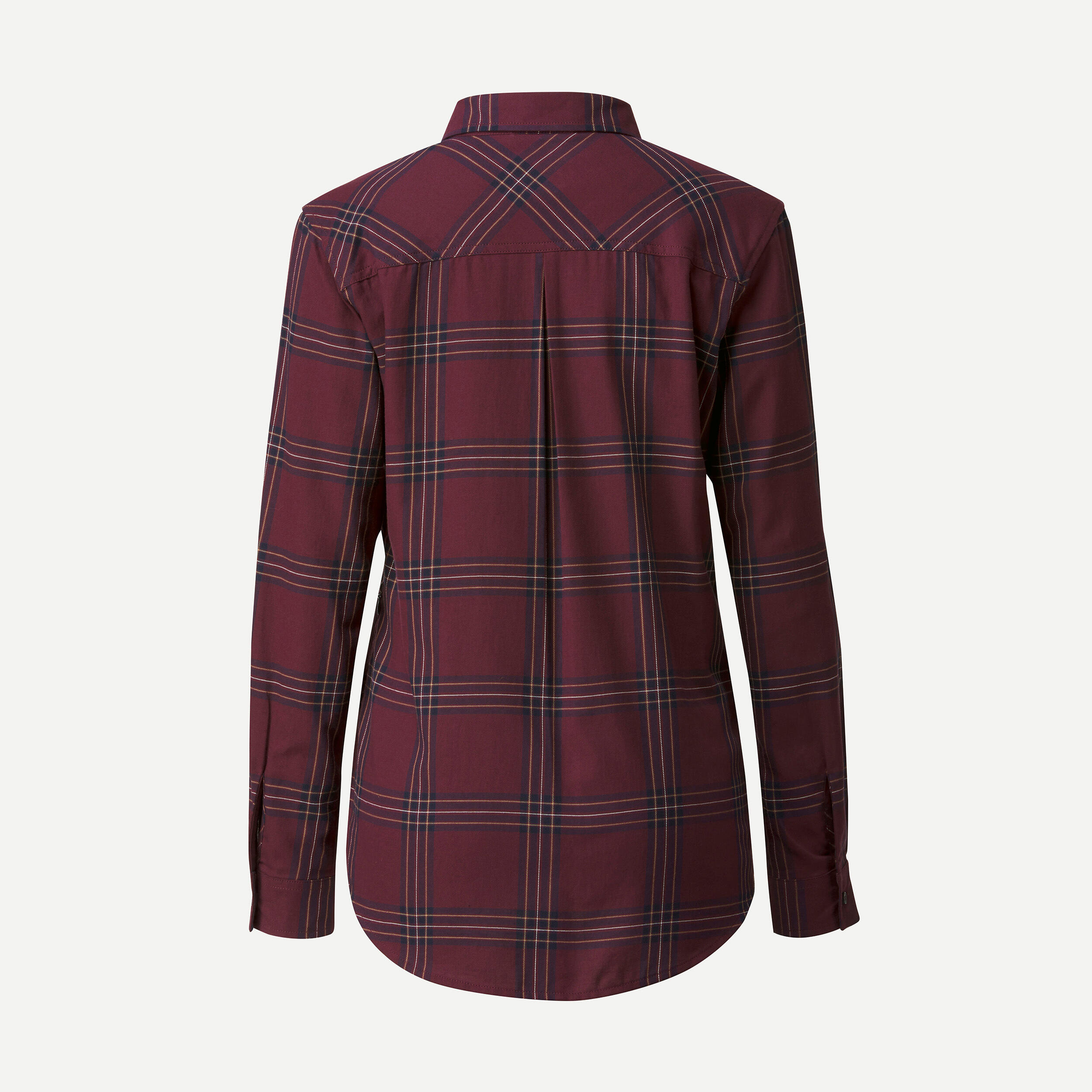 Women’s long-sleeved travel shirt, TRAVEL 100 - Purple 2/3