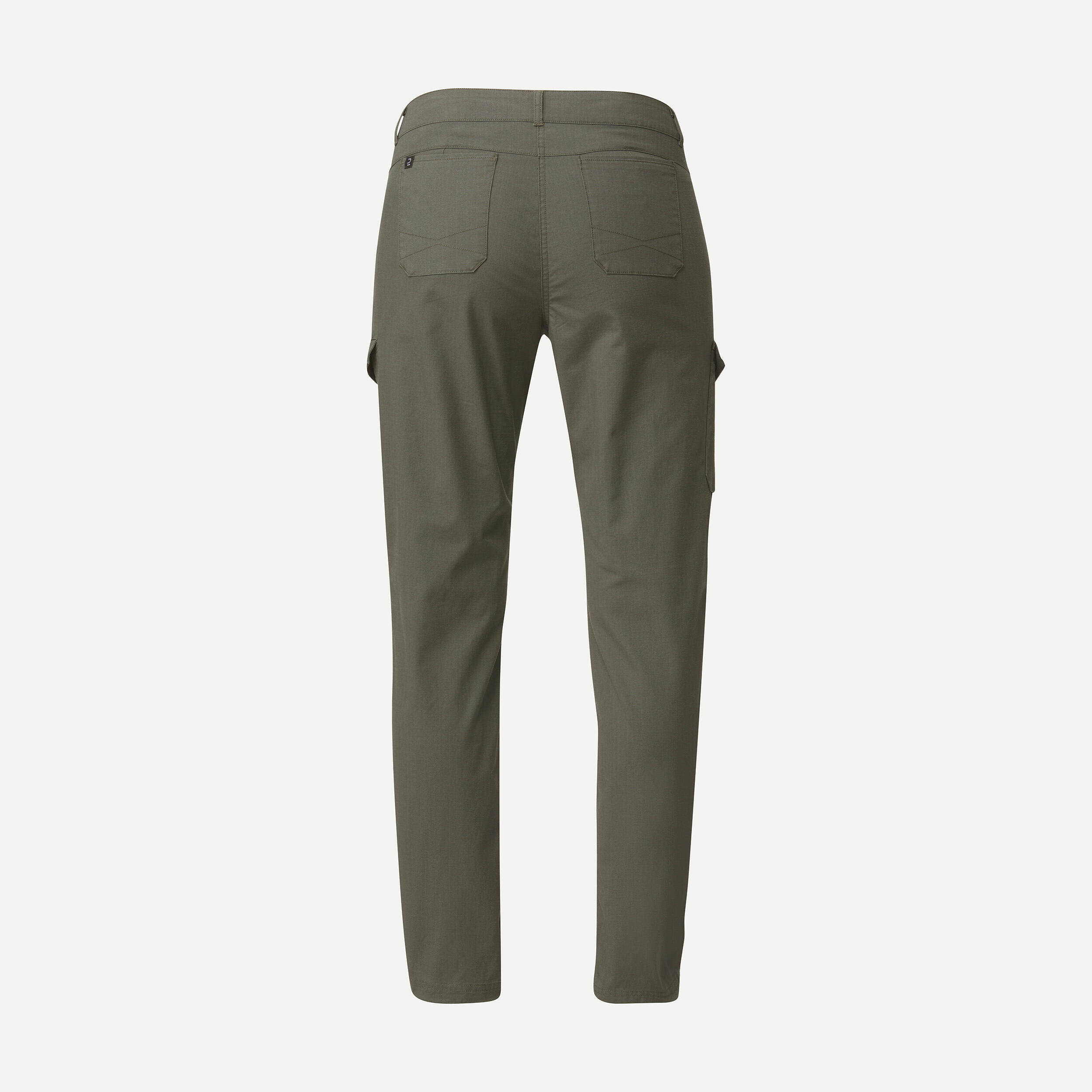 Women Trekking Cargo Trousers 100 Khaki -  5