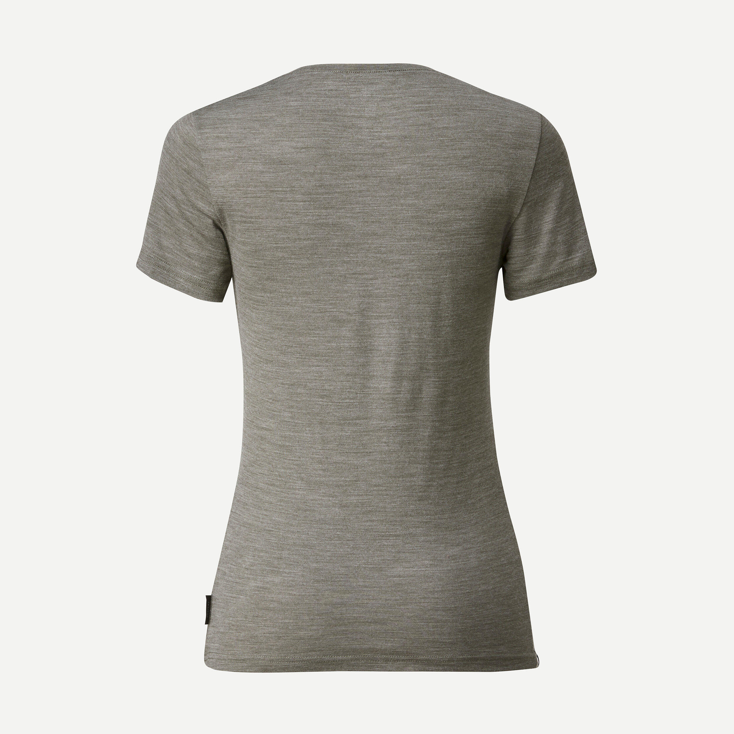 Women's short-sleeved merino wool trek T-shirt - TRAVEL 500