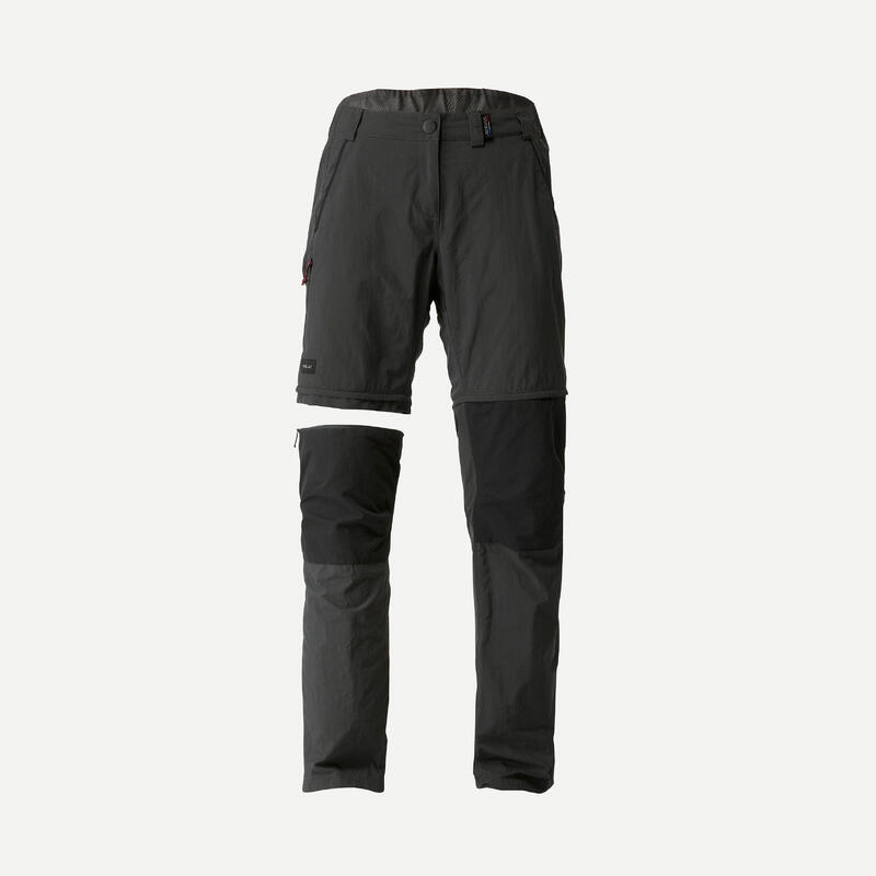 Pantalón desmontable de montaña y trekking Mujer Forclaz Trek 100