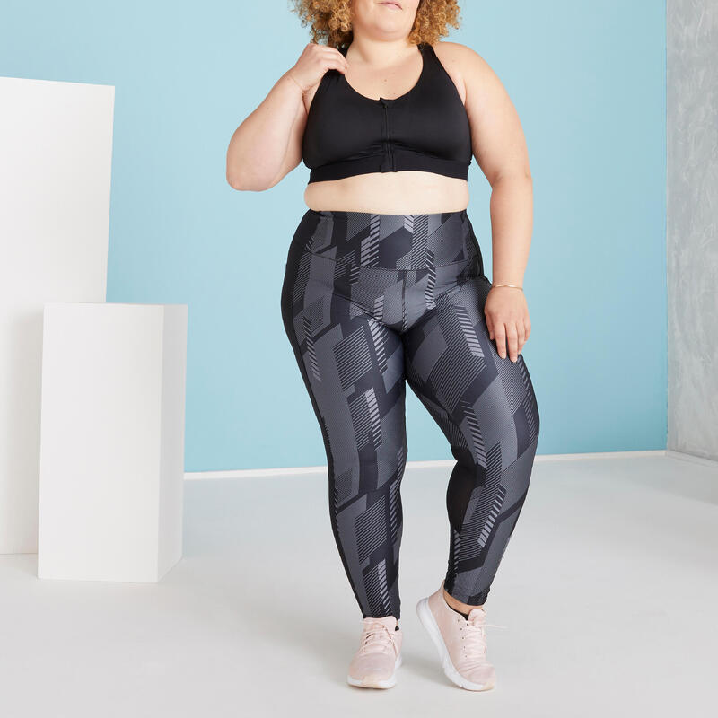 HighSupport ZipFront Fitness Bra 920 DOMYOS Decathlon