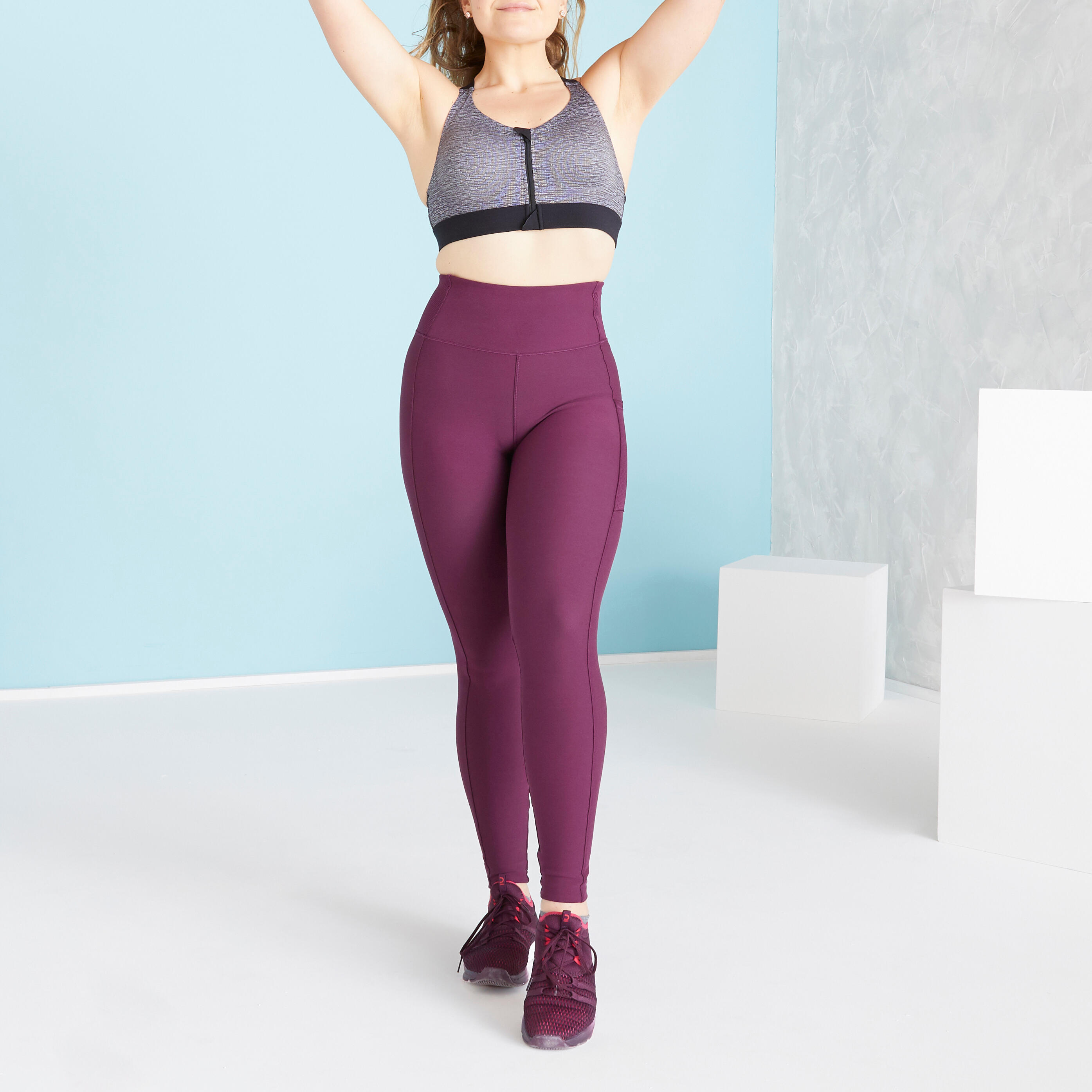 Hold High Support Sports Bra | Space Grey