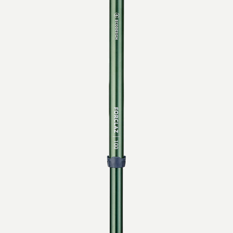 1 Hiking Pole - MT100 Ergonomic Green