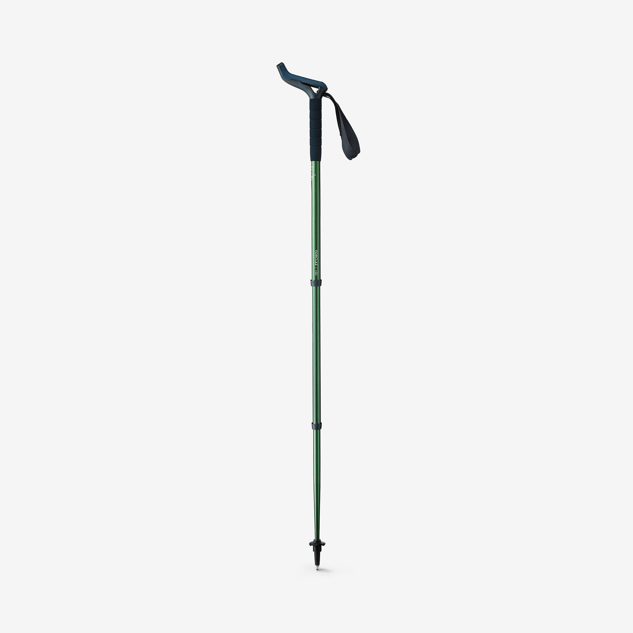 1 Hiking Pole - MT100 Ergonomic Green 2/6