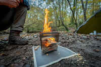 Stainless steel bivouac bushcraft wood-burning camping stove