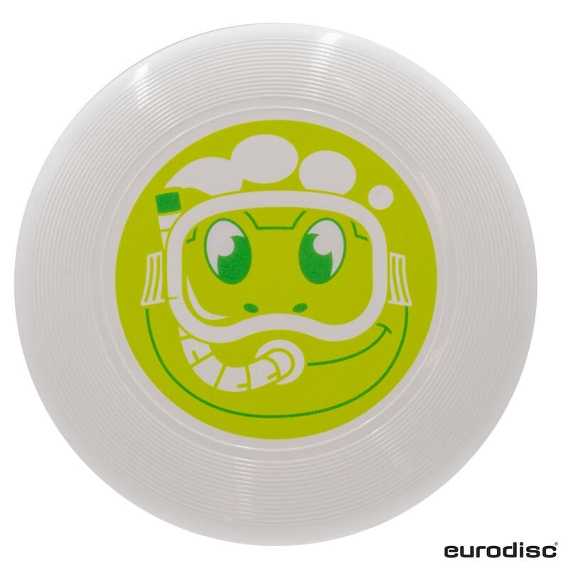 Minifrisbee voor kinderen kikker wit